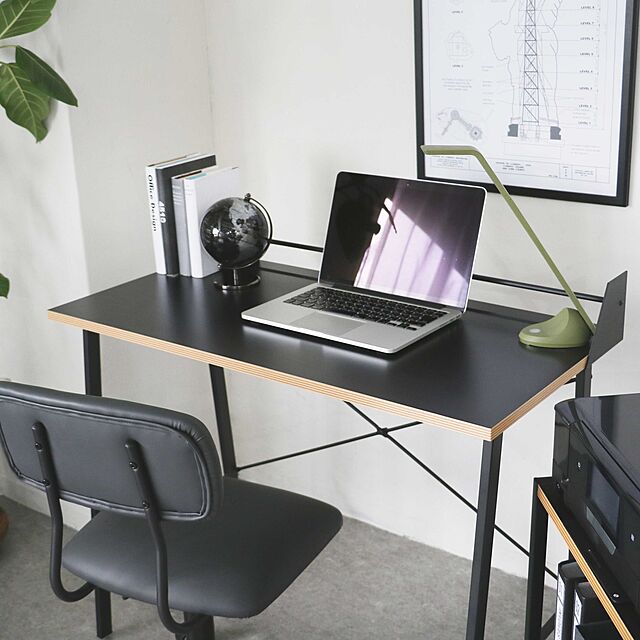 ICHIBAの-デスクチェア オフィスチェア ワークチェア パソコンチェア pcチェア イス 椅子 キャスター付き ブラック 360度回転 昇降機能 在宅ワーク 在宅勤務 ワークスペース Dio9 Desk Chair [DIC-3600]の家具・インテリア写真