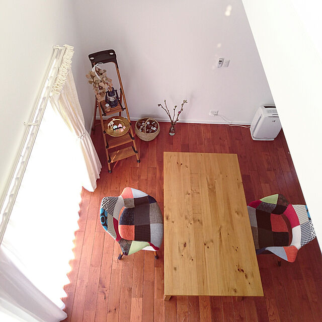 kerottoの-木目調ワイドステップ脚立 3段の家具・インテリア写真