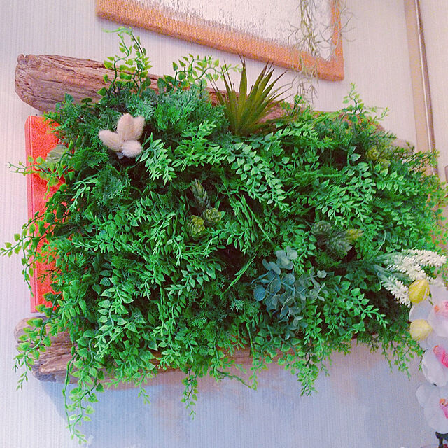 yama_p-の-ユーカリマット 5361 壁掛 装飾 フェイクグリーン 造花 インテリア インダストリアル 人工芝 DIY 庭の家具・インテリア写真