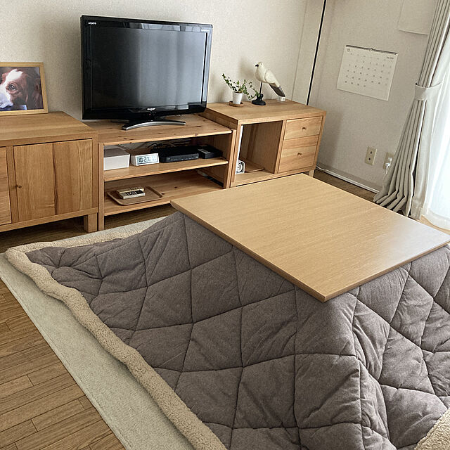 rukeのニトリ-リビングこたつ(バリエG 80 LBR) の家具・インテリア写真