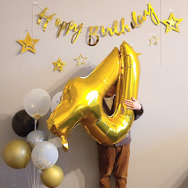 usamaruの-誕生日 パーティー 飾り セット バースデー 飾り付け プレゼント 風船 数字 バルーン ナンバー 男の子 女の子 ガーランド 100日の家具・インテリア写真
