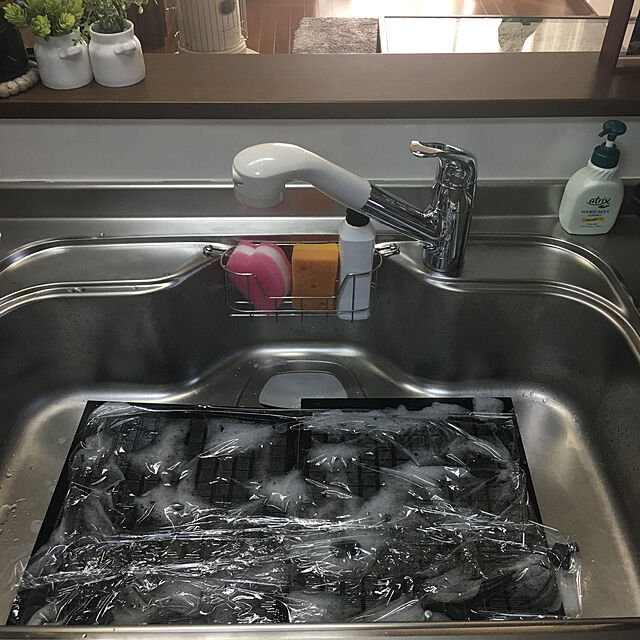 yuminnieのアイセン-キッチンクリーナー ソフト P KF111 ピンク アイセン aisen ギザ 食器洗い キッチン スポンジの家具・インテリア写真