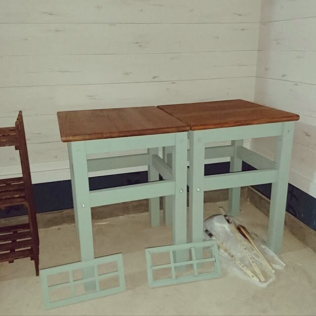 mokkunのイケア-IKEA/イケア　ODDVAR　スツール　椅子　チェア　パイン材の家具・インテリア写真