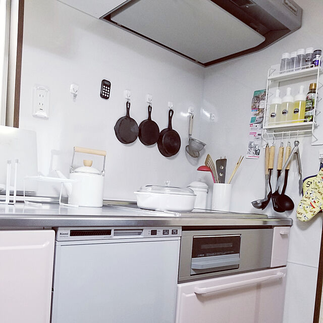 Norikoの平安伸銅工業-【在庫処分】キッチン ラック マグネット /SPLUCE スプルース スリムマグネットラック ハンガーset S SPM-1の家具・インテリア写真