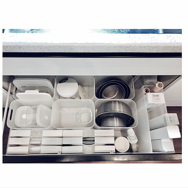 mujitanの-【公式】iwaki イワキ　耐熱ガラス保存容器　7点セット　ホワイト　白　パックアンドレンジ　システムセット　シンプル　おしゃれ　つくりおき　常備菜　便利　下ごしらえ　お菓子　PSC-PRN-7Wの家具・インテリア写真