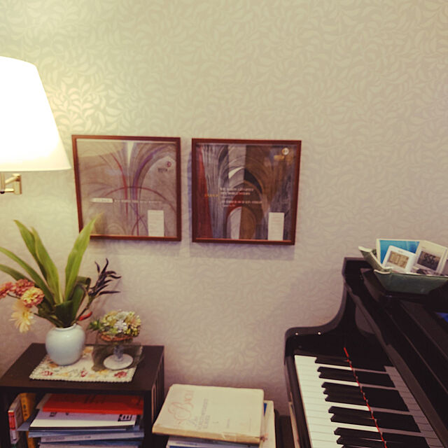 goldbergの-レコードフレーム 5767・UVカットアクリル仕様 壁用ボタンフックホワイト（M-080）付き (ブラック)の家具・インテリア写真