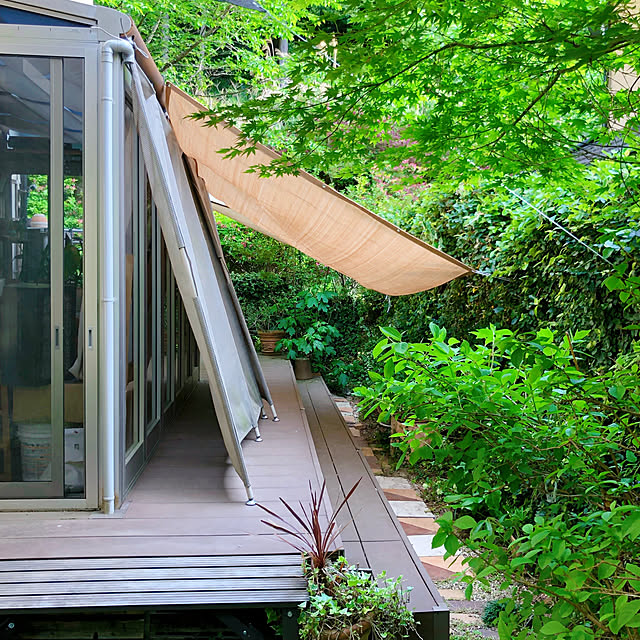 写真付きレビュー】日よけ 洋風たてす (幅200/高さ220-265) そよ風