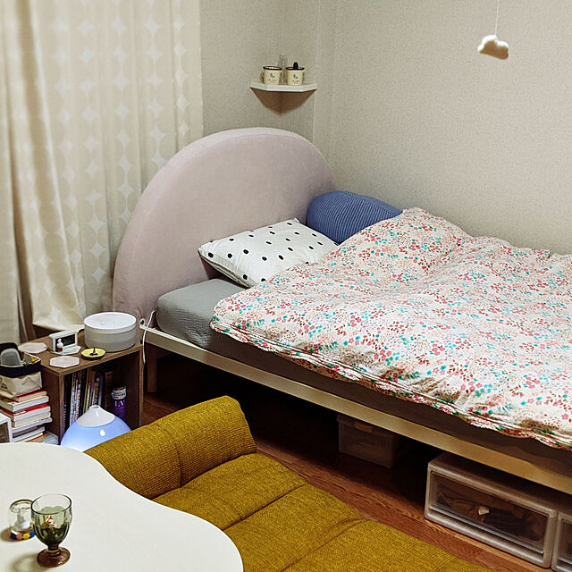 humの-フランフラン Francfranc ミニュイ ベッド セミダブル （ピンク）の家具・インテリア写真