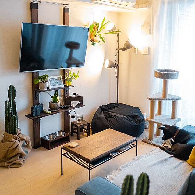 OurOsakaHomeのイケア-HEKTAR ヘクタル フロアランプ 3スポットの家具・インテリア写真