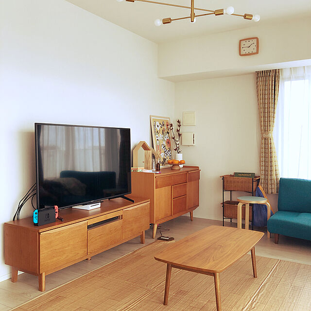 felicityのニトリ-布張りカジュアルソファ(リバティー2 TBL) の家具・インテリア写真