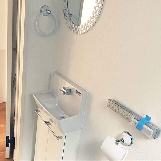 sassy45の-LIXILトイレ手洗キャビネット壁付けタイプ『コフレル ワイド』　ハンドル水栓仕様（YL-DA83SCHE）送料無料の家具・インテリア写真