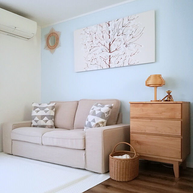 arilemaのイケア-SVARTHÖ スヴァールトー クッションカバーの家具・インテリア写真