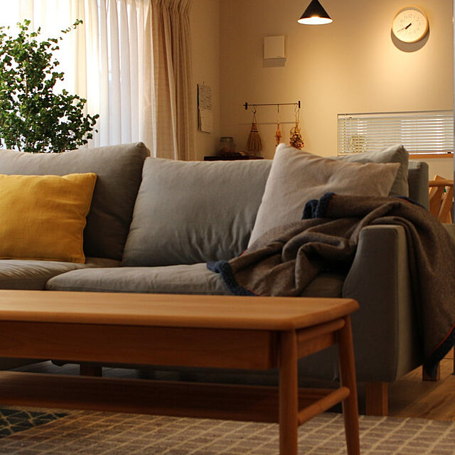 atosikaの-ツイード調生地とふわふわボアのマルチブランケットの家具・インテリア写真