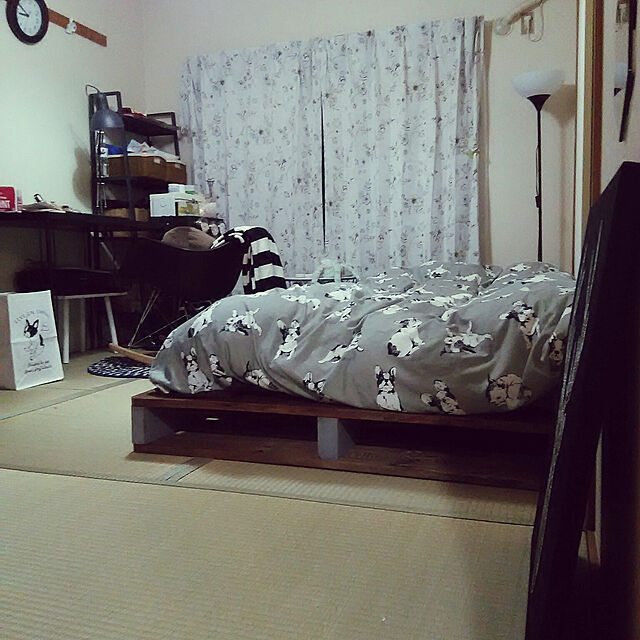 plasmagirlのニトリ-天板(プレフェ 100 BK) の家具・インテリア写真