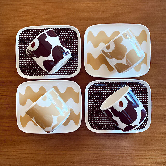 yukaの-マリメッコ ラテマグ 2個 セット ウニッコベージュ MARIMEKKO COFFEE CUP 2DL 2PCS コーヒーカップ コップ ブランド キッチン インテリア ティーカップ 食器北欧 雑貨 花柄 デザイン ペアセット 2セット 誕生日 プレゼント ギフト【ラッピング対象外】の家具・インテリア写真