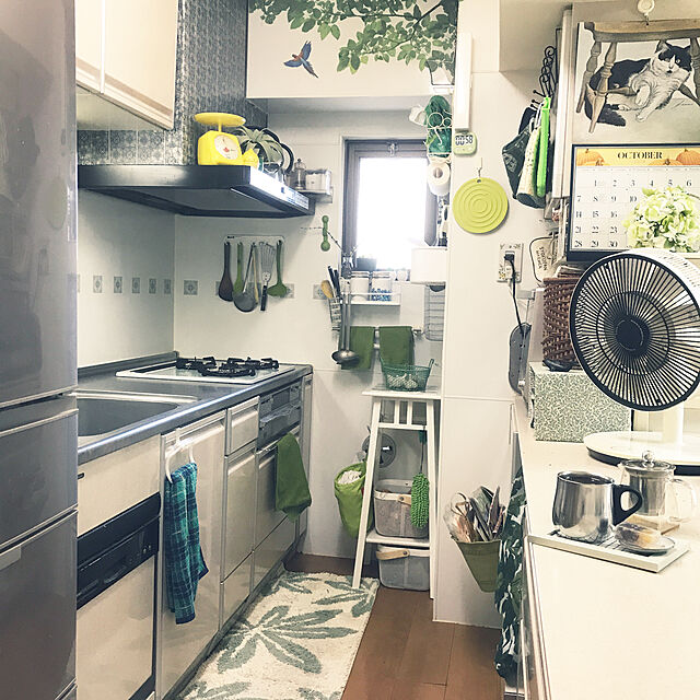 mizucchiのアスベル-アスベル シリコン鍋敷き(丸型) 「ポゼ」 グリーンの家具・インテリア写真