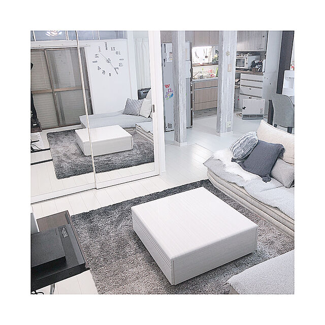 Sayuriの-ラグマット ラグ おしゃれ 200×250cm L センター 絨毯 ホットカーペット対応 床暖房 ダイニング 長方形 ロウヤ LOWYAの家具・インテリア写真
