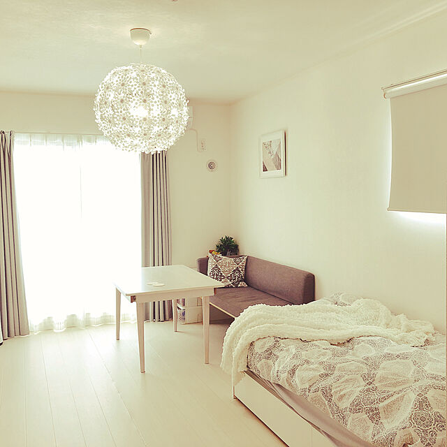 m...207のニトリ-シングル ベッドフレーム(アザン WH アサヒキ25) の家具・インテリア写真