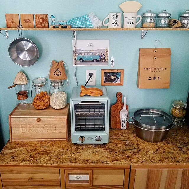 Yumiのラドンナ-ラドンナ　オーブントースター　Toffy　PALE　AQUA　［900W／食パン2枚］　K‐TS1‐PA　PALE　AQUAの家具・インテリア写真