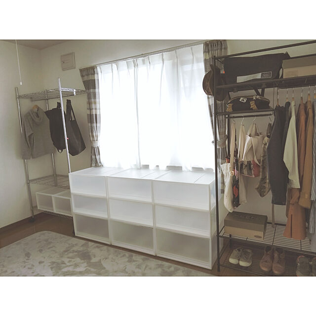 mayuの無印良品-【まとめ買い】ＰＰ収納ケース・引出式・大の家具・インテリア写真