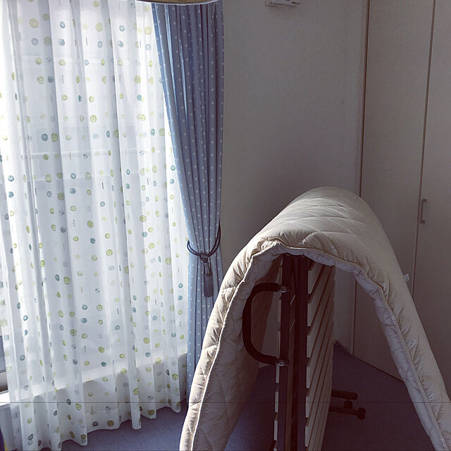 miyumiyuのニトリ-折りたたみスノコベッド(ブリーズ) の家具・インテリア写真