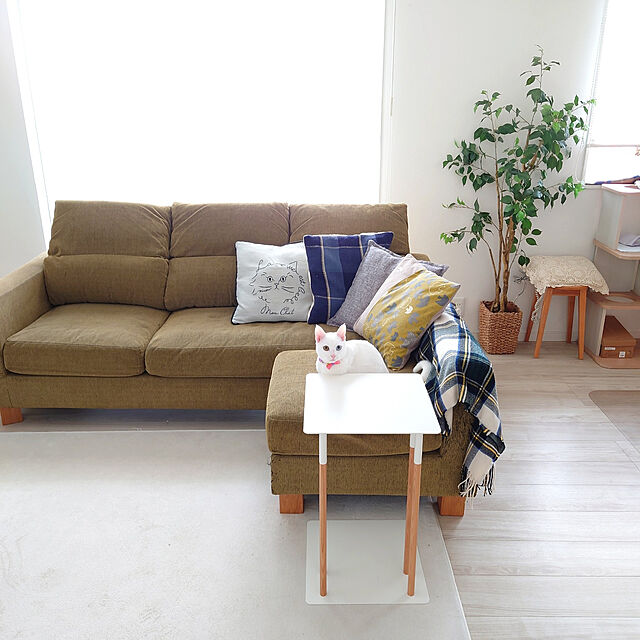honobono.の山崎実業-差し込みサイドテーブル プレーン PLAINの家具・インテリア写真