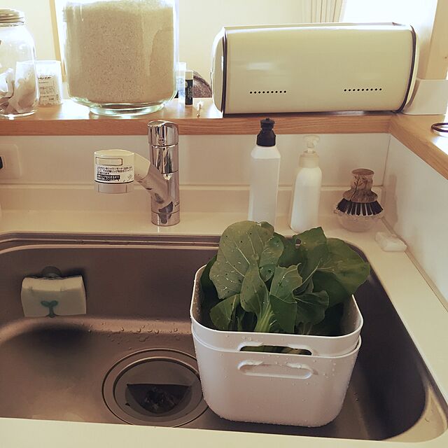 ryoのイケア-イケア IKEA BOHOLMEN 食器洗い用ボウル＆すすぎ用バスケット ホワイト 19x22cm M Arvonen/J Karlsson スウェーデン 北欧 雑貨の家具・インテリア写真