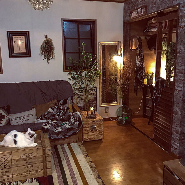 COCOのニトリ-クッションカバー(ウエスタンBR T)  【玄関先迄納品】の家具・インテリア写真