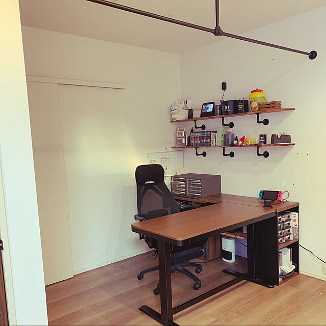 北欧デザインのハイタイプコーナーデスク パソコンデスク コーナー