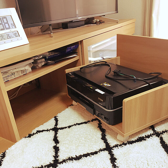SHANの-【大型商品送料無料】プリンター収納付きテレビ台の家具・インテリア写真