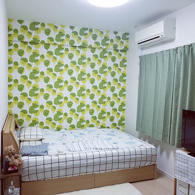 miAのニトリ-マルチすっぽりシーツ ダブル(ウィンドウペンIV D) の家具・インテリア写真