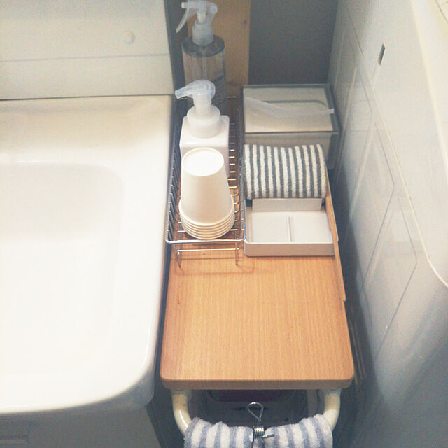 minの無印良品-パイルヘアターバン・太・グレーストライプの家具・インテリア写真