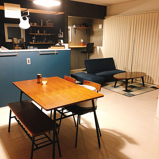 eri_zawaのニトリ-ダイニングベンチ(ウォルブ MBR) の家具・インテリア写真