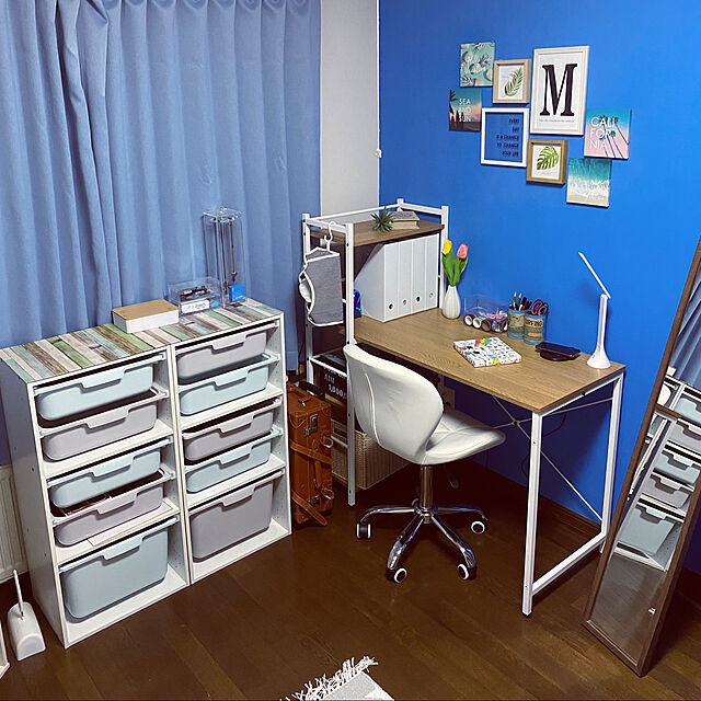 yuri.favoriのニトリ-カラボにぴったり 収納ボックス(深型/WH) 収納ケース の家具・インテリア写真