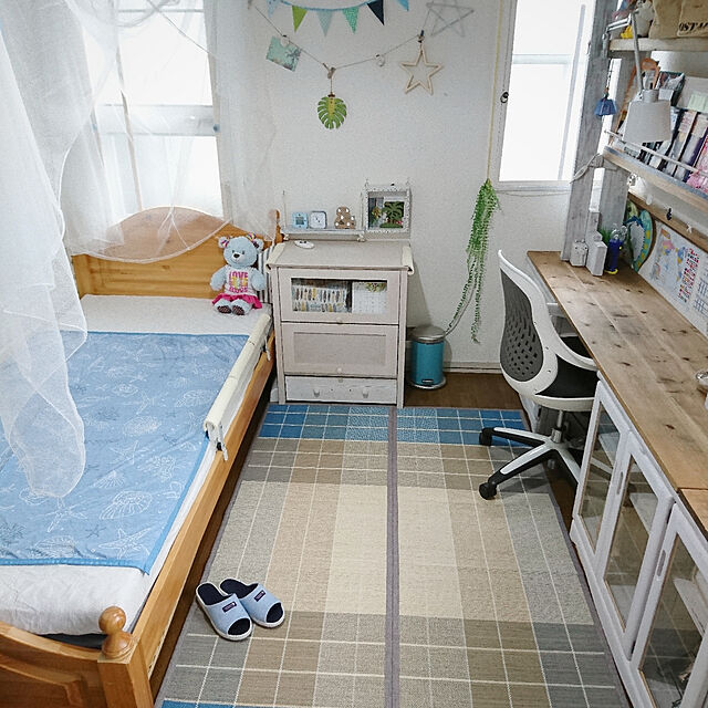yumiのニトリ-竹ラグ(タイドQ 120X180) の家具・インテリア写真