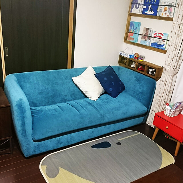 akiko--24の-東リ ファブリックフロア アタック350（無地） リップルパレット ペット 洗える 床暖対応 10枚以上1枚単位 吸着 タイルカーペット 400mm×400mm 厚さ10mm 送料無料の家具・インテリア写真