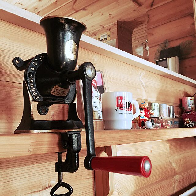 htsbaseの-インポート◆アメリカ◆USA◆vintage Coffee mill ヴィンテージコーヒーミル (SPONG & Co.Ltd/NO.3)の家具・インテリア写真