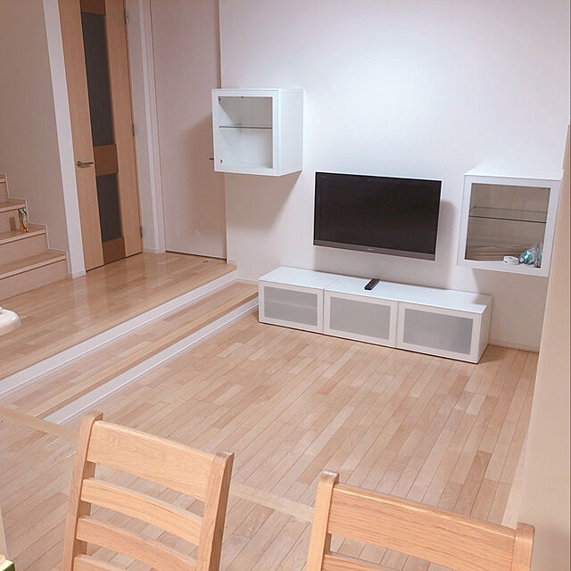 Reikoのイケア-【IKEA/イケア/通販】 BEST&Aring; ベストー シェルフユニット 扉付, ホワイト, セルスヴィーケン ハイグロス/ホワイト(a)(S69047444)の家具・インテリア写真
