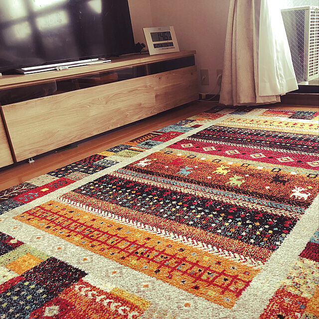 hanahana005の-トルコ製 ウィルトン織り カーペットギャッペ調ラグ　シラーズ約133×190cmの家具・インテリア写真