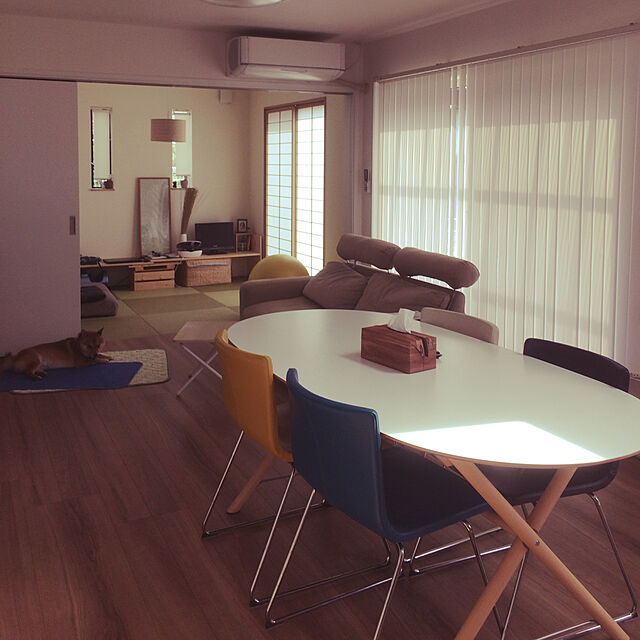 haruのIKEA (イケア)-IKEA(イケア) SL?HULT/ DALSHULT / LEIFARNE テーブル＆チェア4脚, バーチ, ホワイト (39130500)の家具・インテリア写真