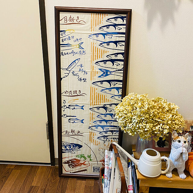 YUKAのMiyamoto-Towel-ミヤモトタオル 手ぬぐい 食べ物 旨秋刀魚 36×90cm 注染手拭い 50091の家具・インテリア写真