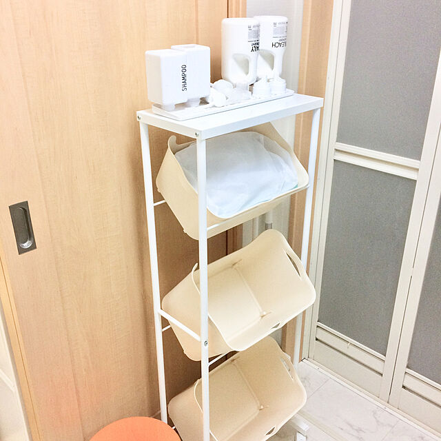miyuのサンカ-サンカ 収納ボックス ハコL ホワイト (386×258×251) squ+ katasu Kh-LWH 日本製 Lの家具・インテリア写真