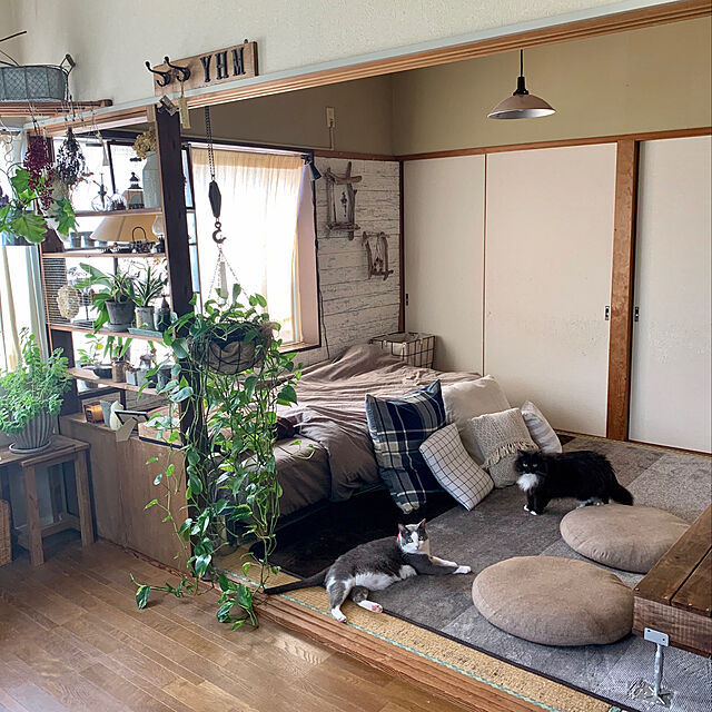 mucc08のニトリ-ジャンボクッションカバー(NコットンリネンBE) の家具・インテリア写真