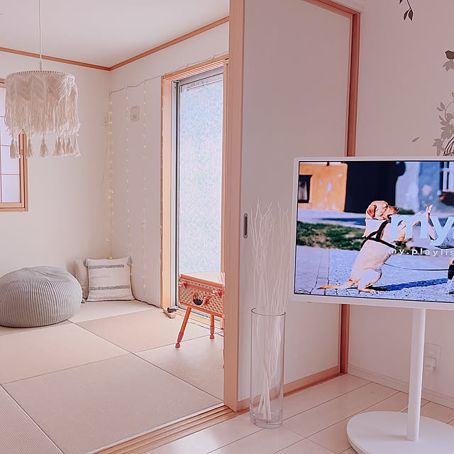 m1zuhomeのニトリ-クッションカバー(タフト GY) の家具・インテリア写真