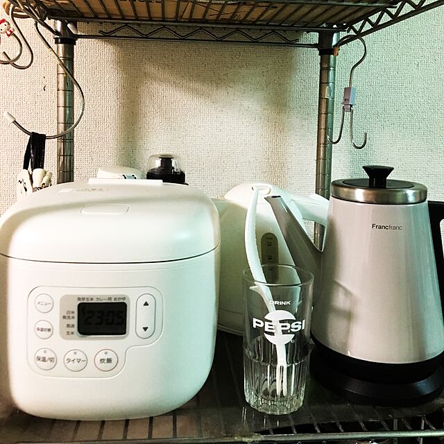 umi687の無印良品-無印良品　しゃもじ置き付き炊飯器・３合　ＭＪ‐ＲＣ３Ａの家具・インテリア写真