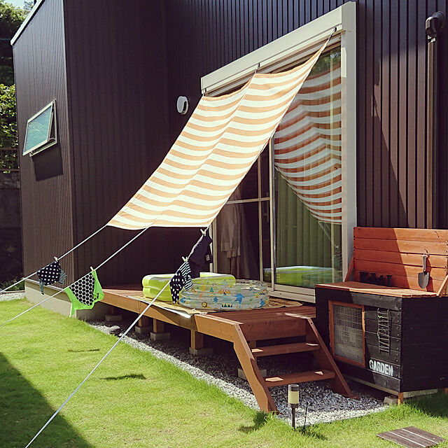 omi3の-ウッドデッキ用階段　【日本製】 キットデッキミニ専用階段　中川木材産業オリジナルの家具・インテリア写真