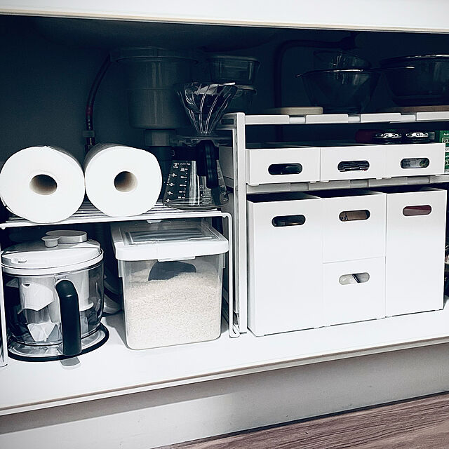 meriのニトリ-整理ボックス クラネ ハイタイプ ホワイト の家具・インテリア写真