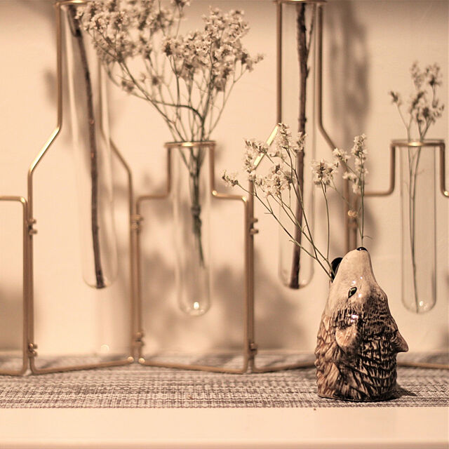cafe0415hのKakatto-アニマル 花器 フラワーベース ペン立て 歯ブラシスタンド 花瓶 (オオカミ)の家具・インテリア写真