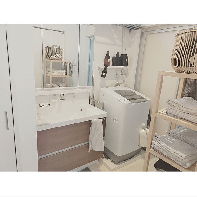 mokoのニトリ-フェイスタオル(エレナ2 LGY) の家具・インテリア写真