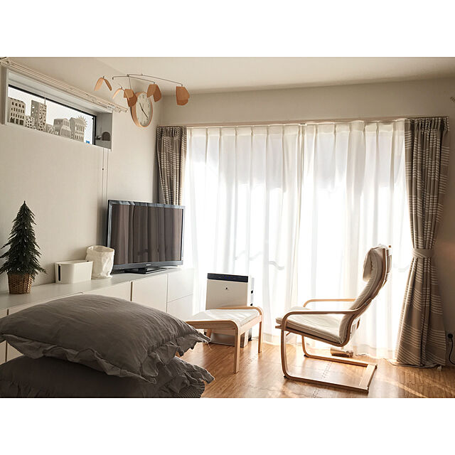 haru711のイケア-【IKEA -イケア-】POANG-ポエング- 組み合わせ フットスツール用 フレーム ナチュラル バーチ材突き板 (901.706.39)の家具・インテリア写真